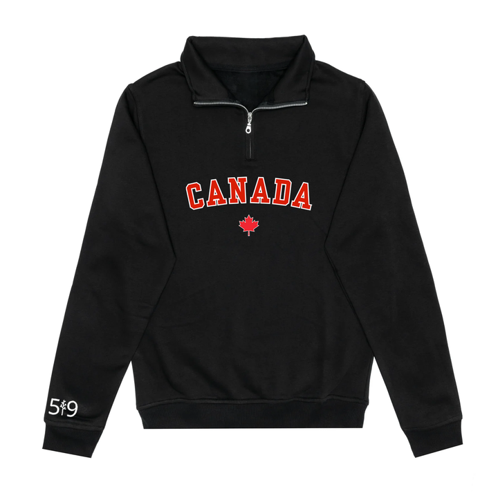 CANADA VARSITY 1/4 ZIP (UNISEX)