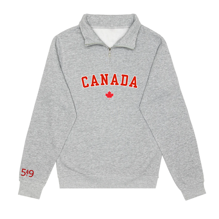 CANADA VARSITY 1/4 ZIP (UNISEX)