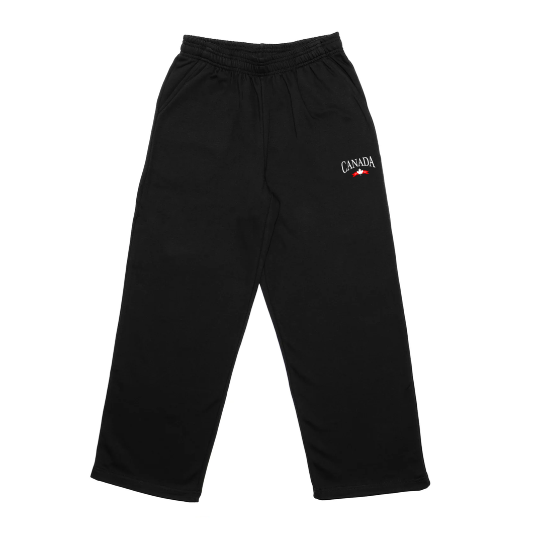 CANADA VARSITY EMBROIDERED WIDE LEG SWEATPANTS (UNISEX)