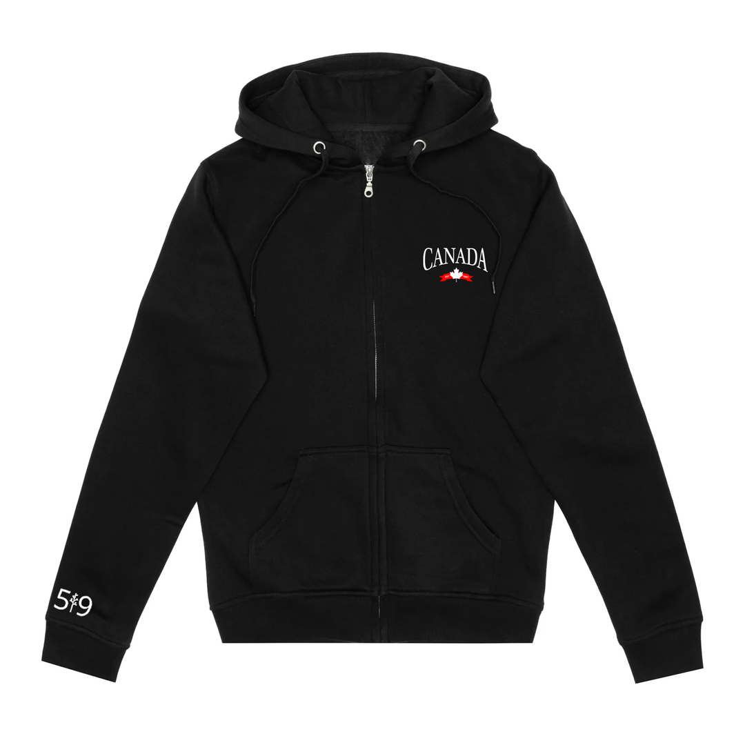 CANADA VARSITY EMBROIDERED ZIP-UP (UNISEX)