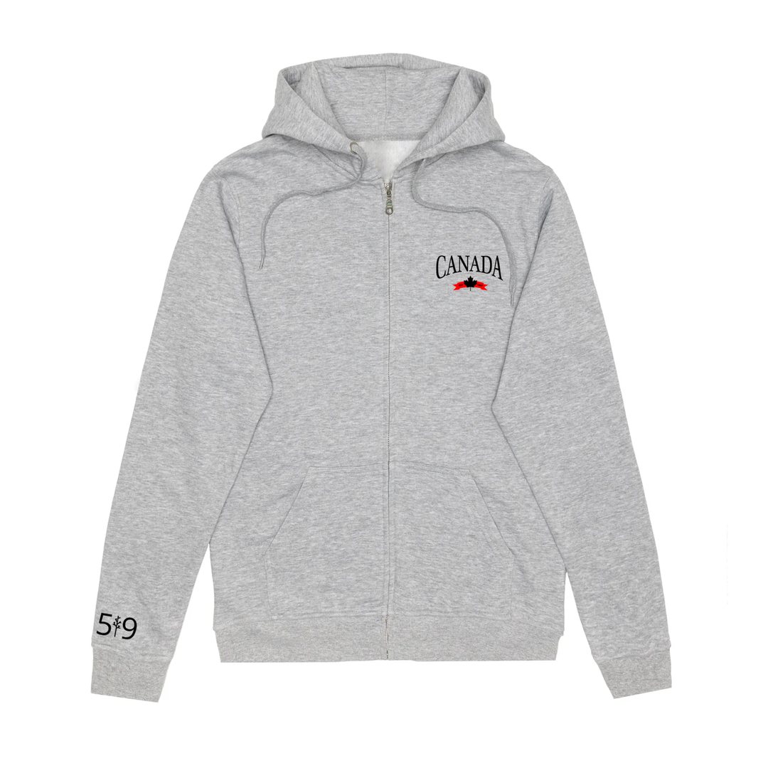 CANADA VARSITY EMBROIDERED ZIP-UP (UNISEX)