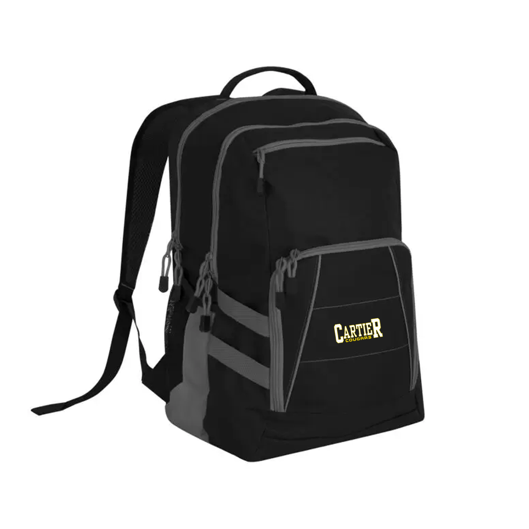 CARTIER EMBROIDERED VARSITY BACKPACK