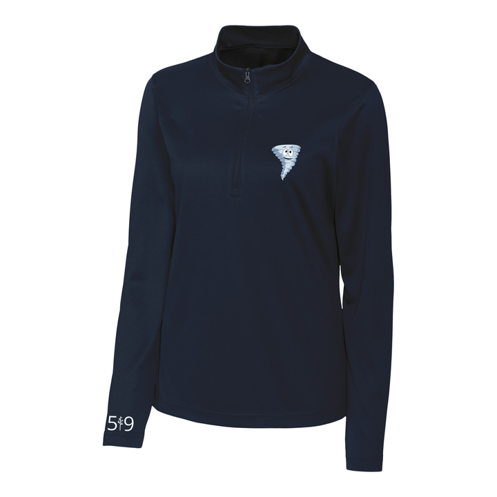 DYNAMOS EMBROIDERED ATHLETIC 1/4 ZIP (WOMENS)