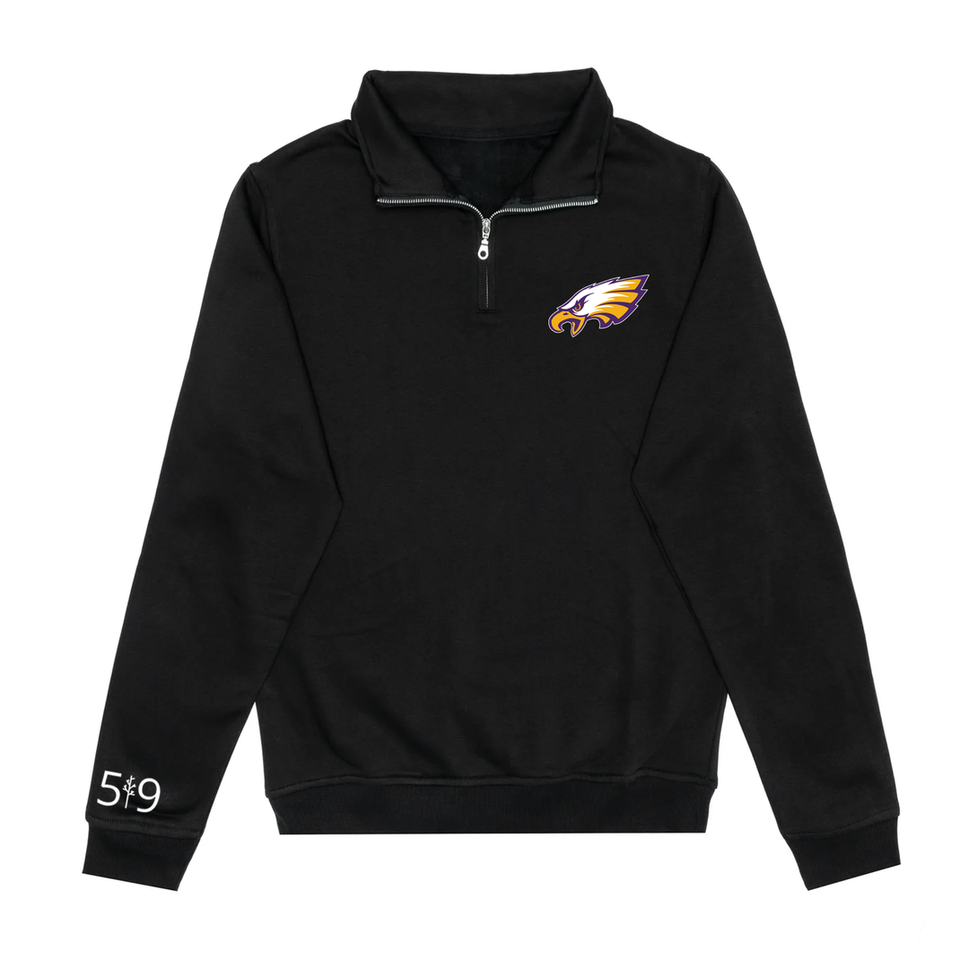 EAGLES EMBROIDERED 1/4 ZIP (UNISEX)