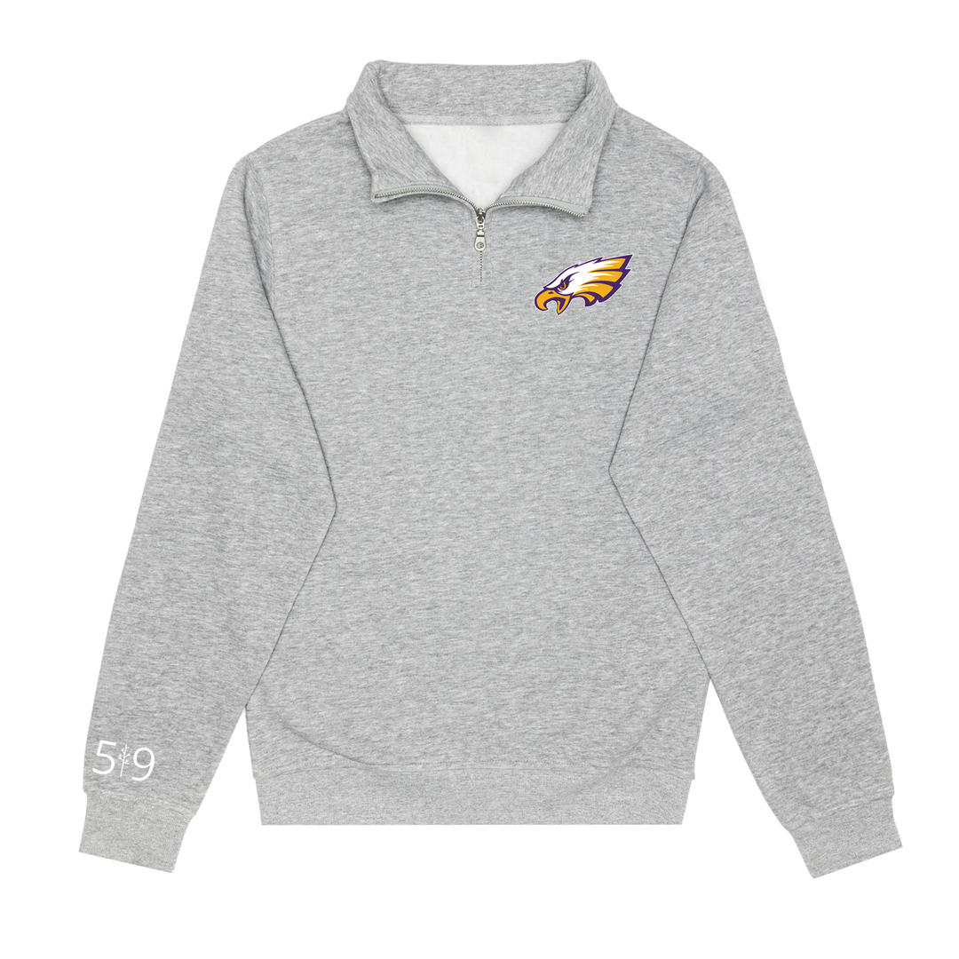 EAGLES EMBROIDERED 1/4 ZIP (UNISEX)