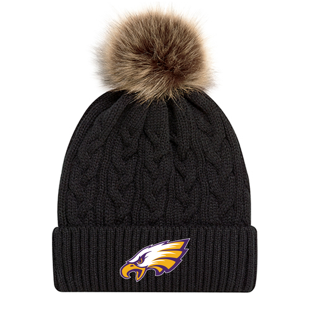 EAGLES EMBROIDERED FAUX FUR TOQUE