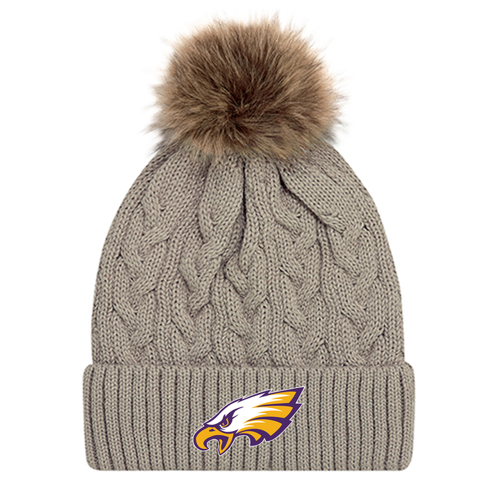 EAGLES EMBROIDERED FAUX FUR TOQUE