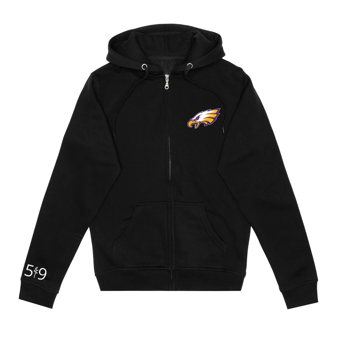 EAGLES EMBROIDERED ZIP-UP (UNISEX)