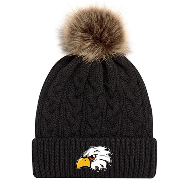 EAGLES EMBROIDERED FAUX FUR TOQUE