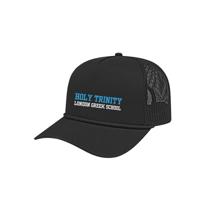 HOLY TRINITY EMBROIDERED ROPE MESHBACK HAT