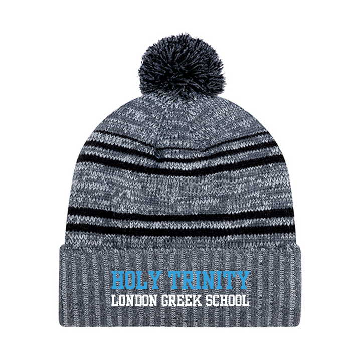 HOLY TRINITY EMBROIDERED POM-POM TOQUE