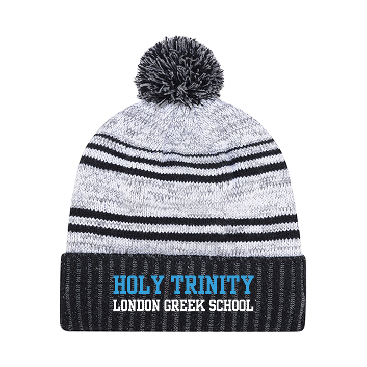 HOLY TRINITY EMBROIDERED POM-POM TOQUE