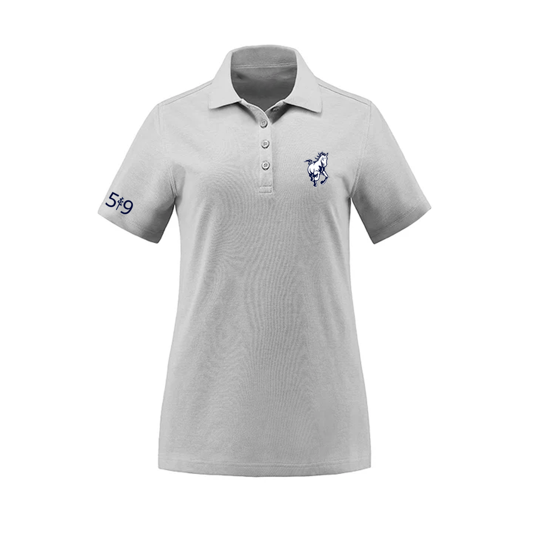 STAMPEDERS EMBROIDERED PIQUE POLO (WOMENS)