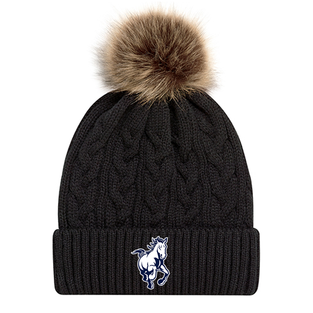 STAMPEDERS EMBROIDERED FAUX FUR TOQUE