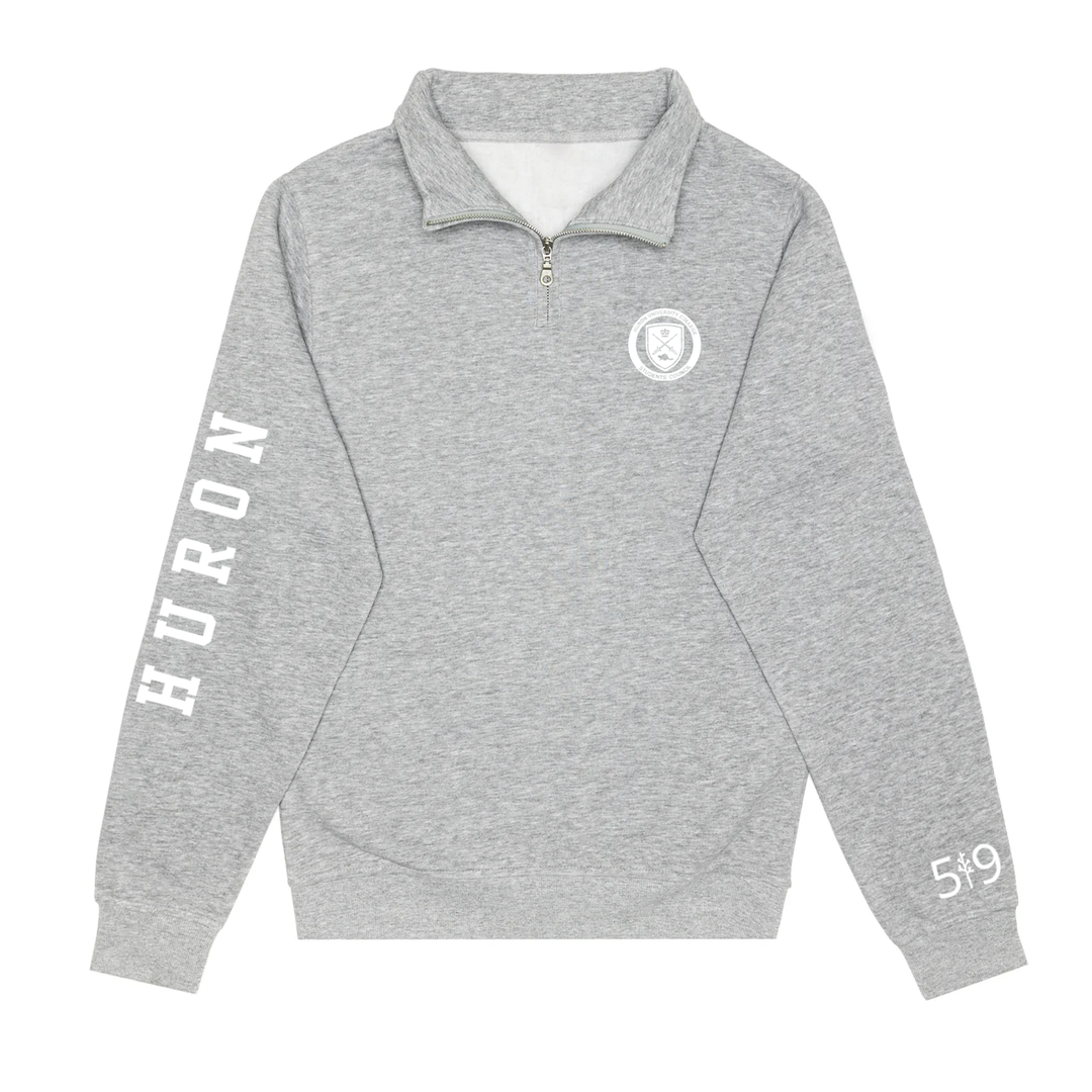 HURON SLEEVE LOGO 1/4 ZIP (UNISEX)