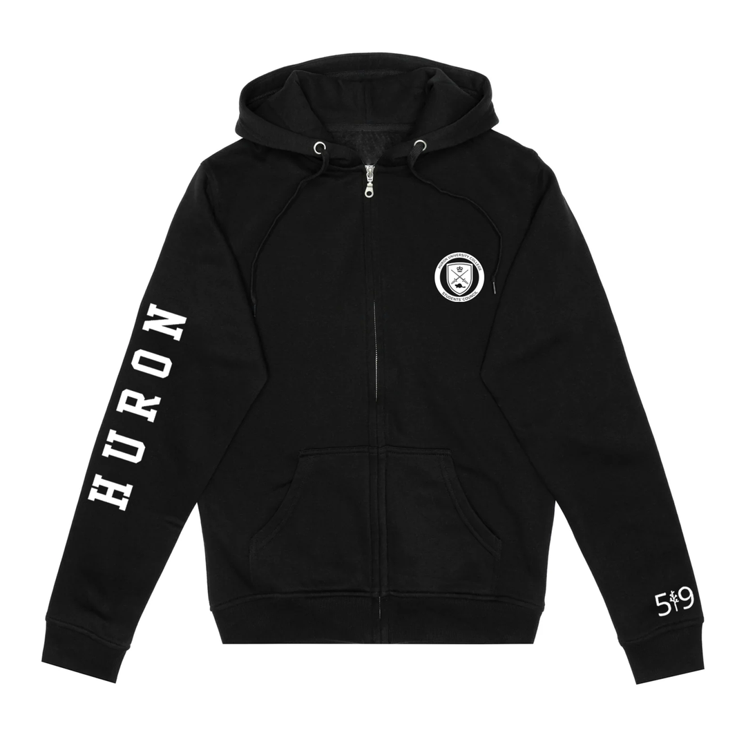 HURON SLEEVE LOGO ZIP-UP (UNISEX)