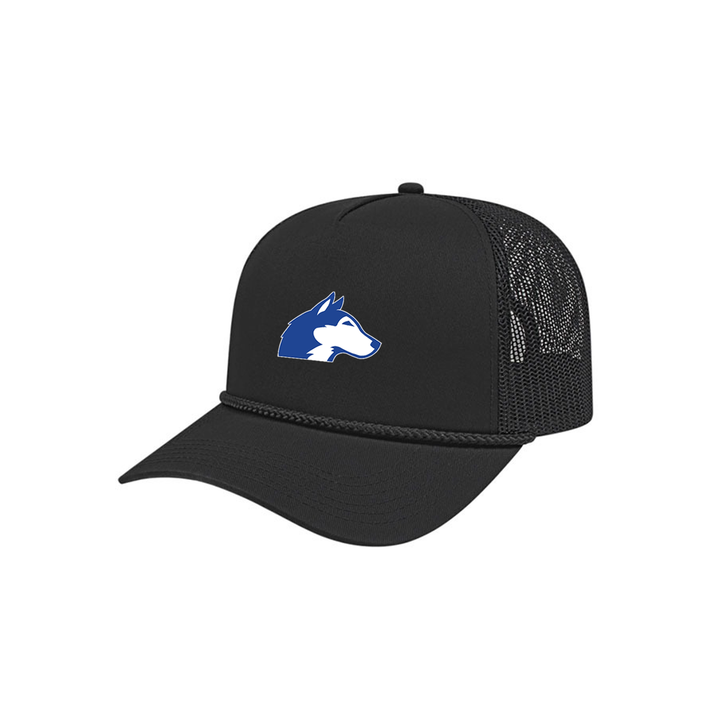 HUSKIES EMBROIDERED ROPE MESHBACK HAT