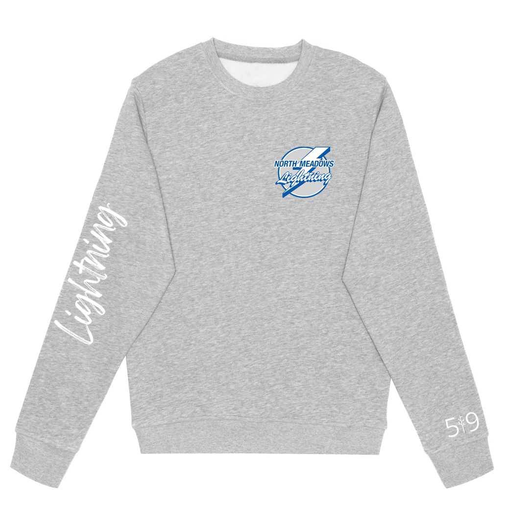 LIGHTNING SLEEVE LOGO CREW (UNISEX)