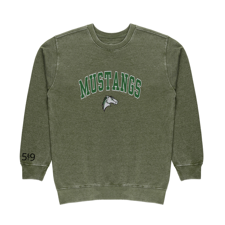 MUSTANGS VARSITY VINTAGE CREW (UNISEX)