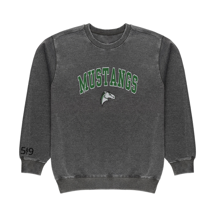 MUSTANGS VARSITY VINTAGE CREW (UNISEX)