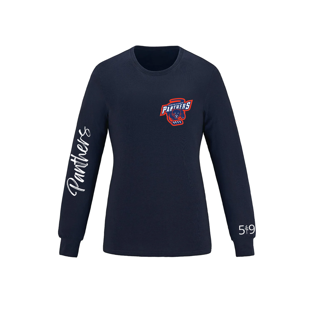 PANTHERS SLEEVE LOGO LONG SLEEVE (WOMENS)