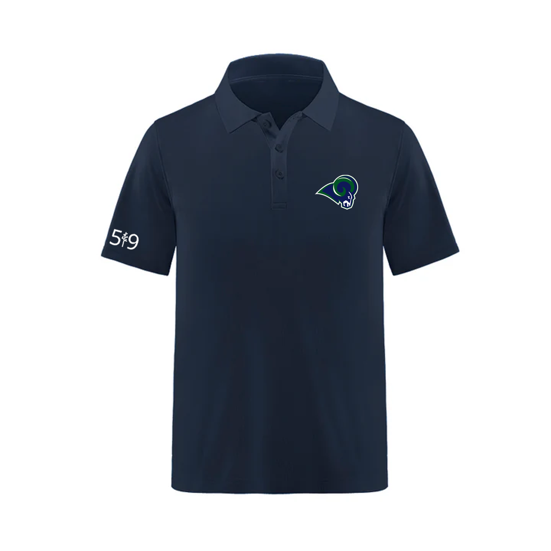 RAMS EMBROIDERED PIQUE POLO (MENS)