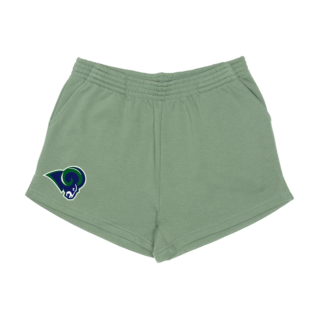 RAMS EMBROIDERED SWEAT SHORTS (WOMENS)