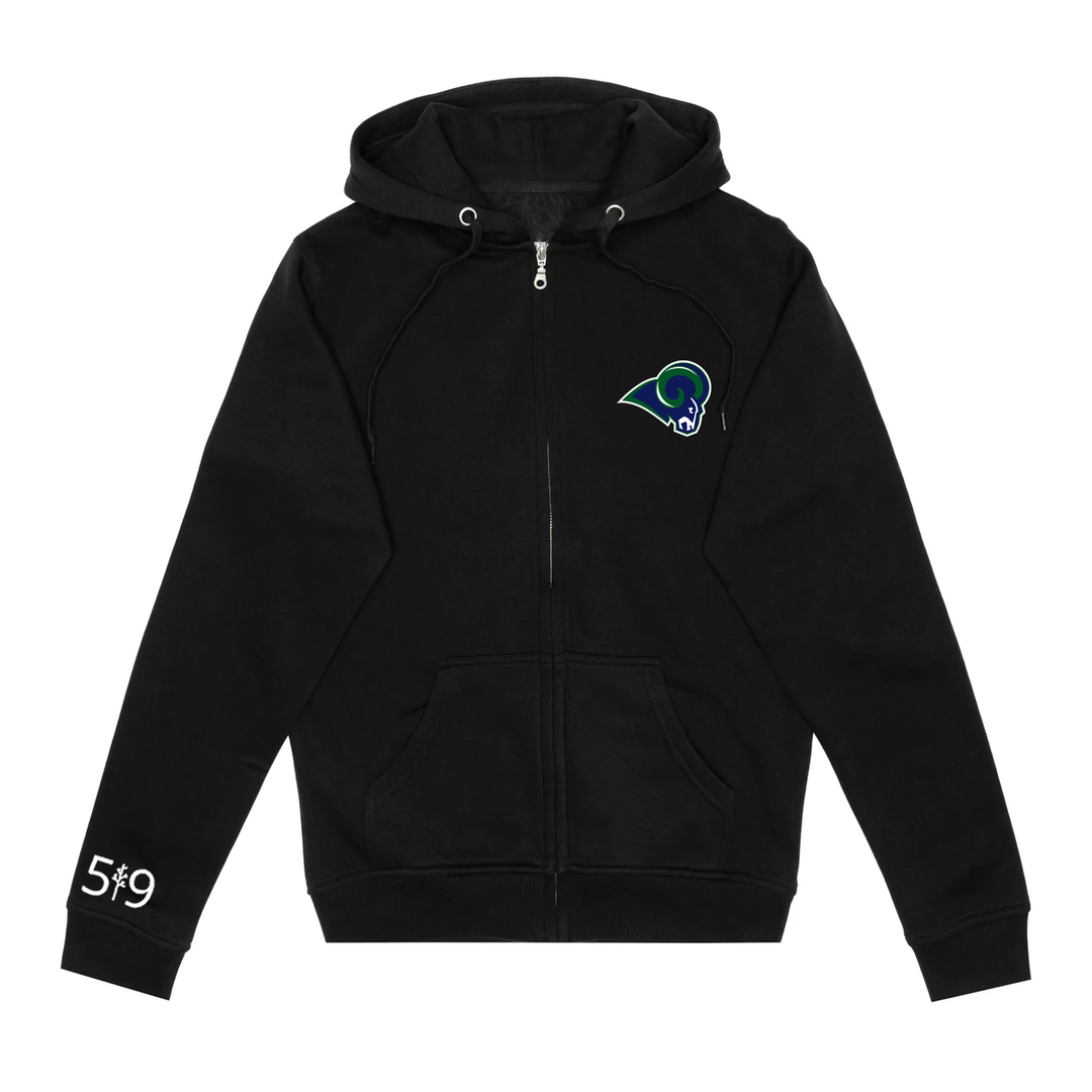 RAMS EMBROIDERED ZIP-UP (UNISEX)