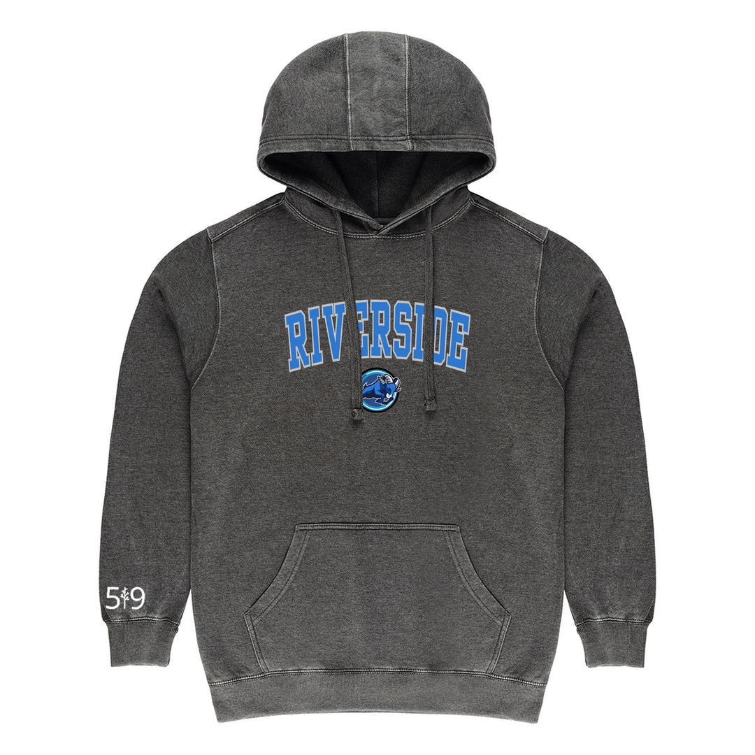 RIVERSIDE VARSITY VINTAGE HOODIE (UNISEX)