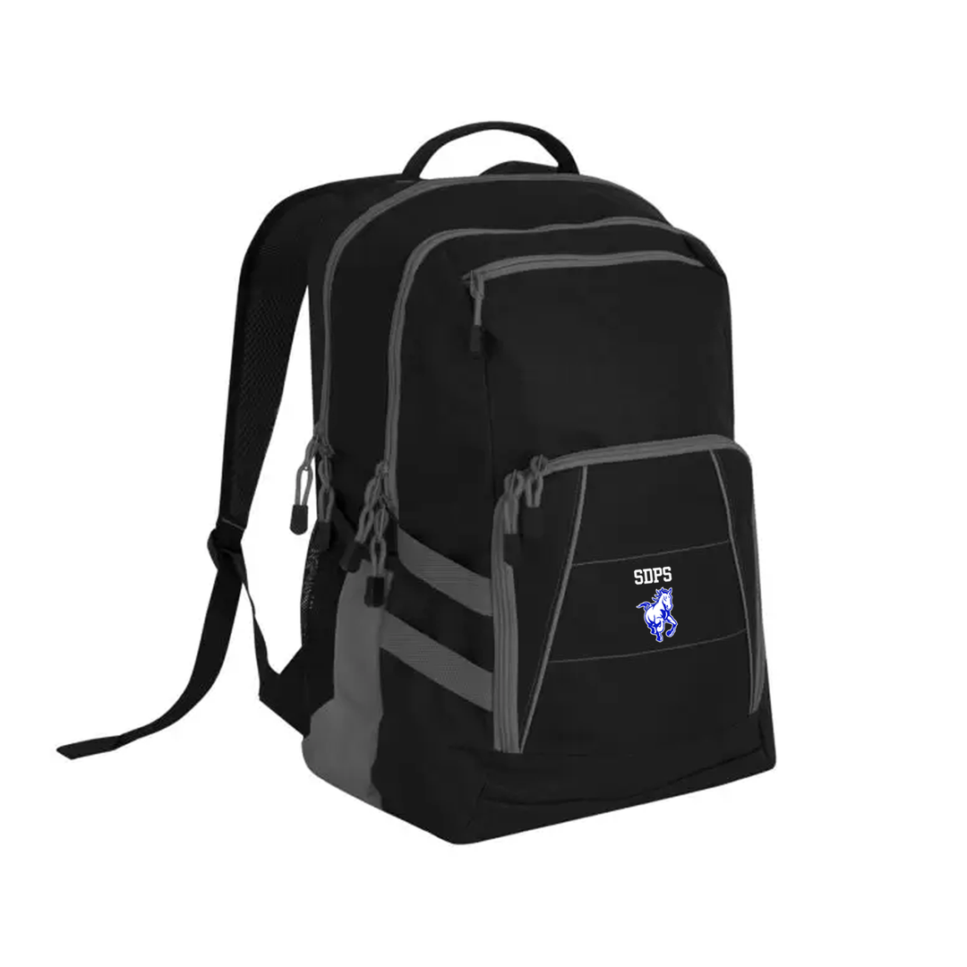 SDPS EMBROIDERED VARSITY BACKPACK