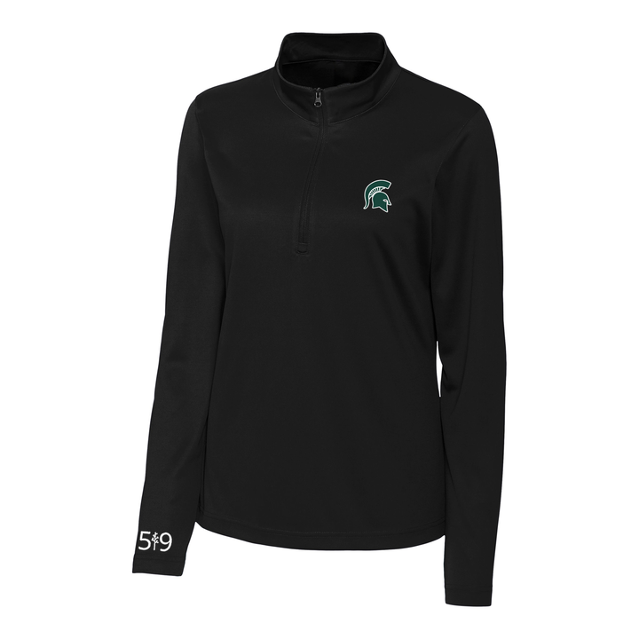 SPARTANS EMBROIDERED ATHLETIC 1/4 ZIP (WOMENS)