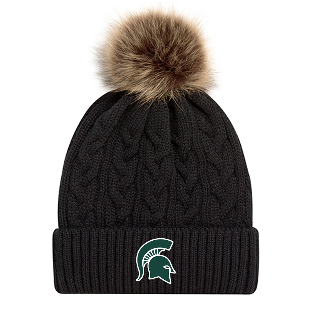 SPARTANS EMBROIDERED FAUX FUR TOQUE