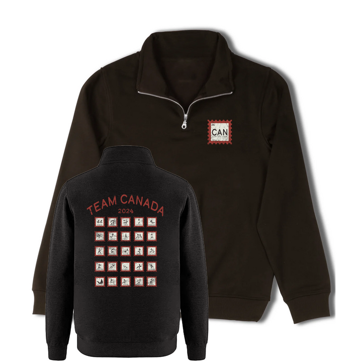 CANADA STAMP 1/4 ZIP (UNISEX)