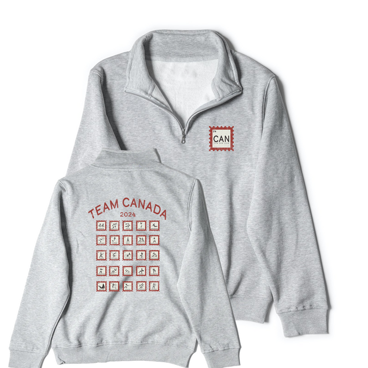 CANADA STAMP 1/4 ZIP (UNISEX)