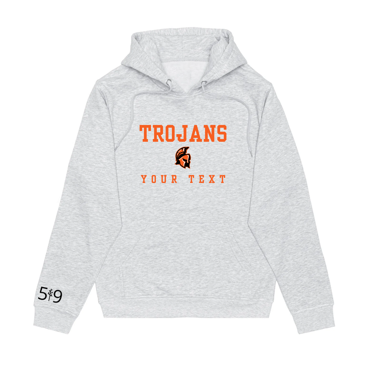 TROJANS EMBROIDERED TEAM HOODIE (UNISEX)