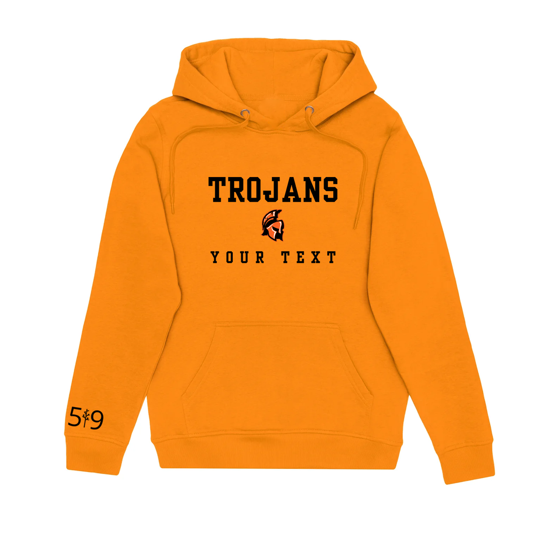 TROJANS EMBROIDERED TEAM HOODIE (UNISEX)