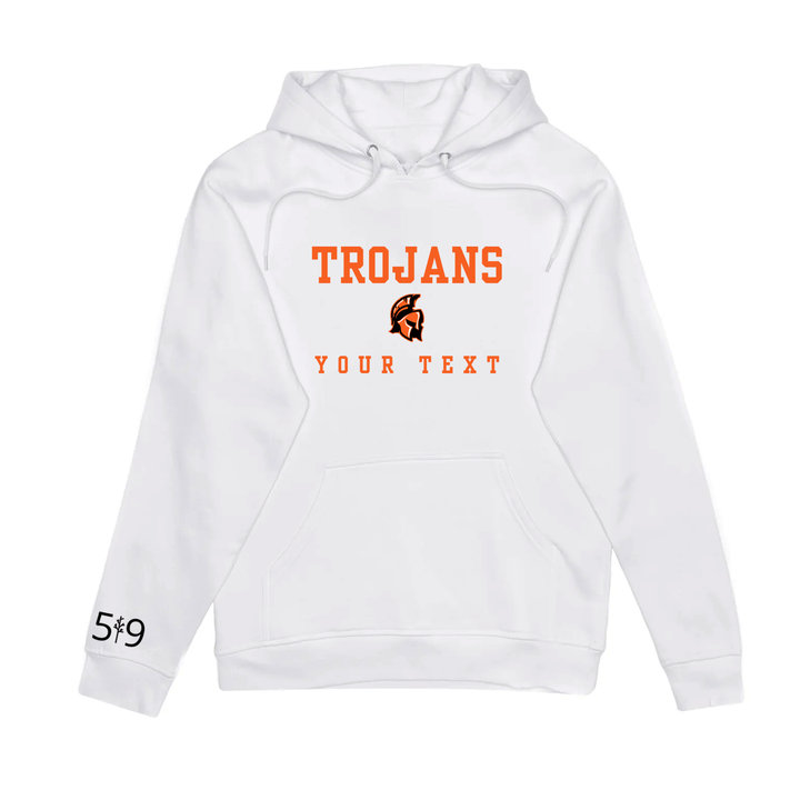 TROJANS EMBROIDERED TEAM HOODIE (UNISEX)