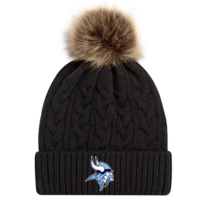 VIKINGS EMBROIDERED FAUX FUR TOQUE