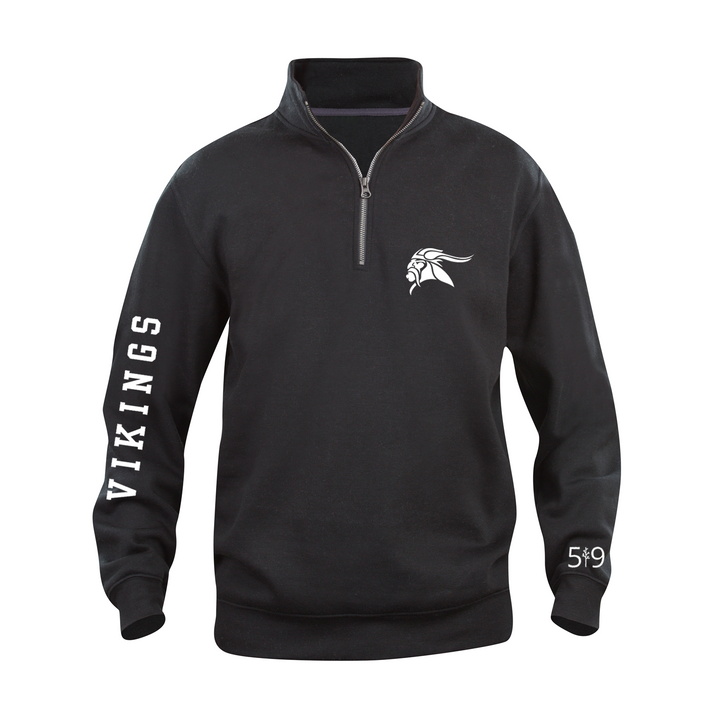 VIKINGS SLEEVE LOGO 1/4 ZIP (UNISEX)