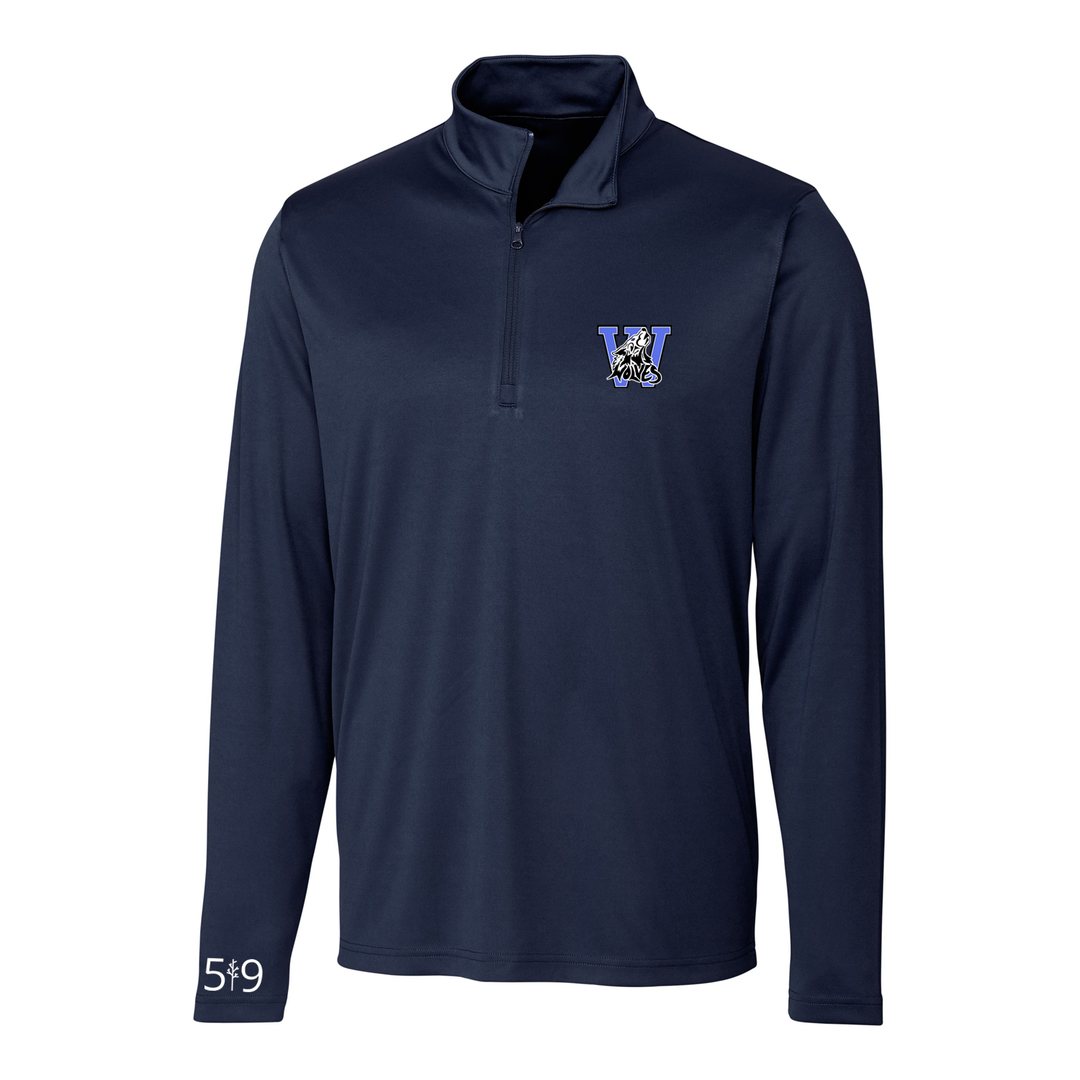 WOLVES EMBROIDERED ATHLETIC 1/4 ZIP (MENS)