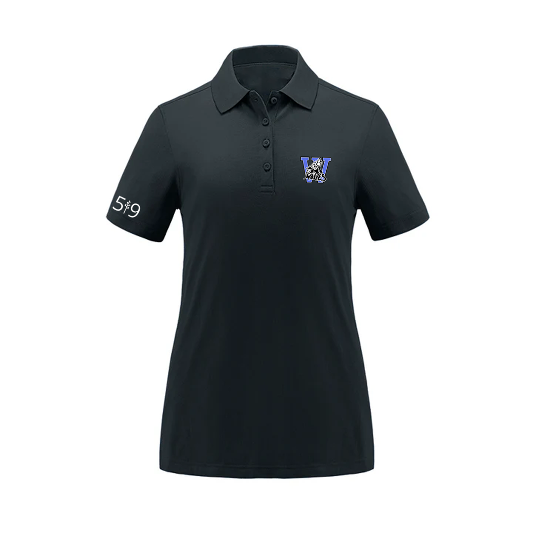 WOLVES EMBROIDERED PIQUE POLO (WOMENS)