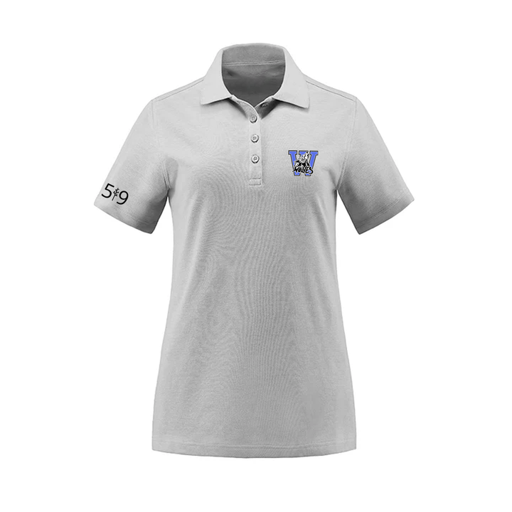 WOLVES EMBROIDERED PIQUE POLO (WOMENS)