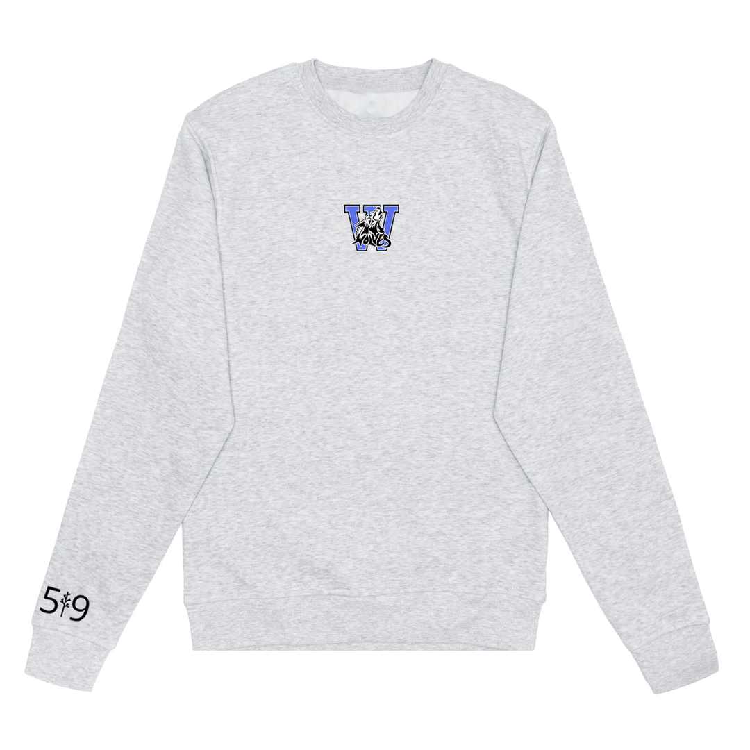 WOLVES EMBROIDERED CREW (UNISEX)