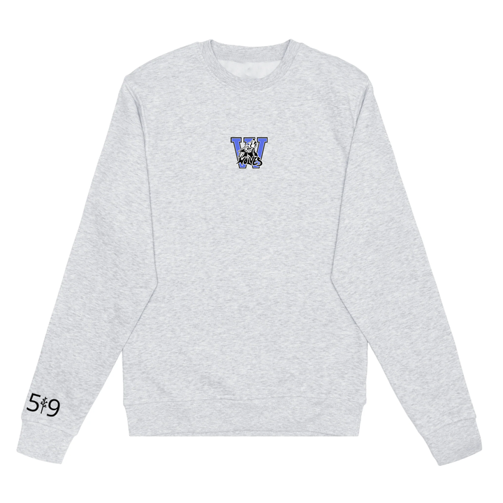 WOLVES EMBROIDERED CREW (UNISEX)