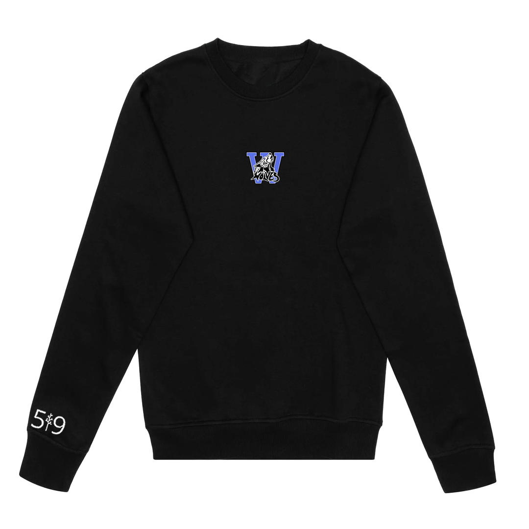 WOLVES EMBROIDERED CREW (UNISEX)