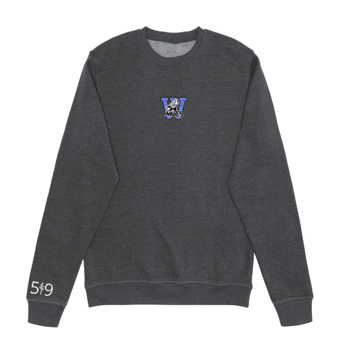 WOLVES EMBROIDERED CREW (UNISEX)