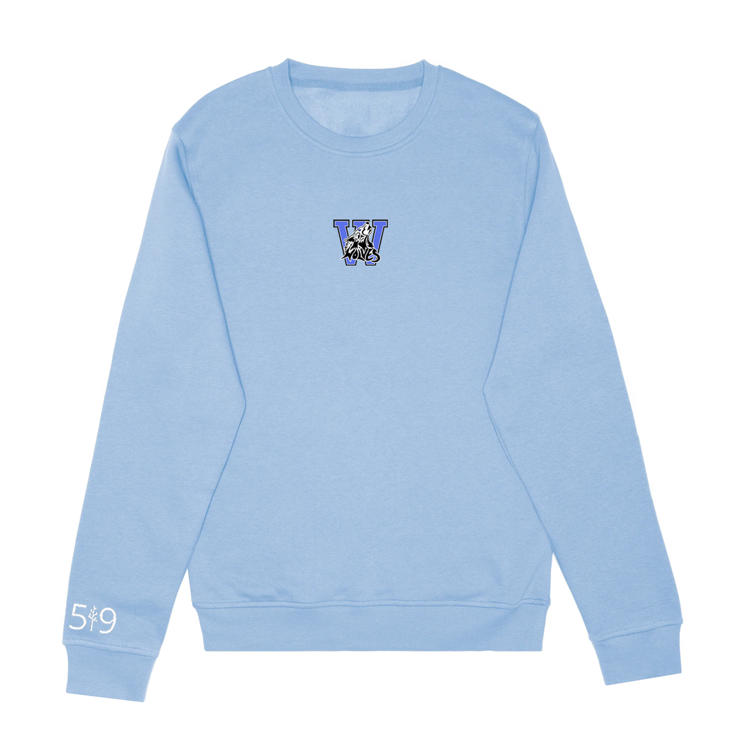 WOLVES EMBROIDERED CREW (UNISEX)