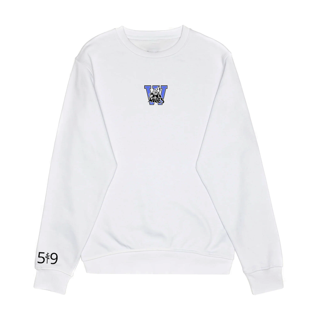 WOLVES EMBROIDERED CREW (UNISEX)