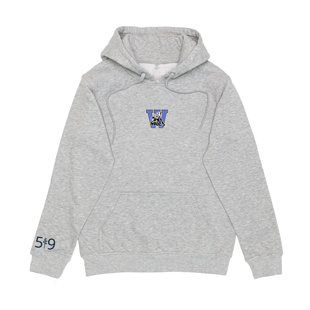 WOLVES EMBROIDERED HOODIE (YOUTH)