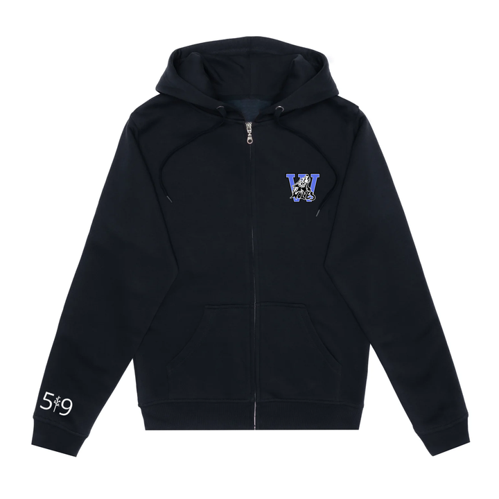 WOLVES EMBROIDERED ZIP-UP (YOUTH)